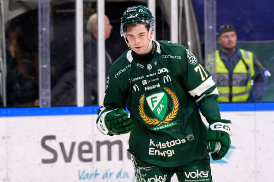 Färjestads Viktor Lodin deppar