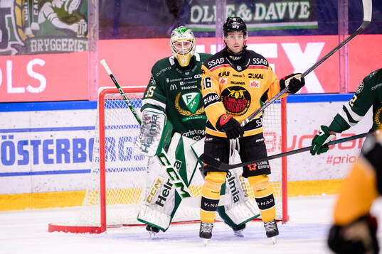 Färjestads målvakt Melker Thelin