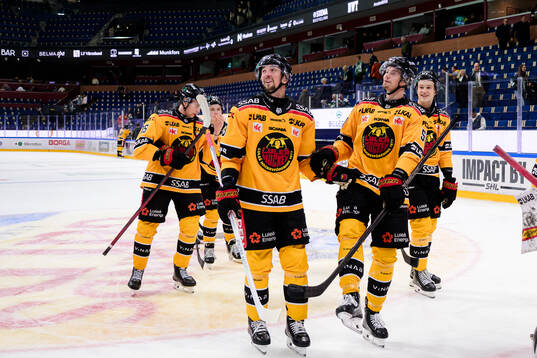 Luleås spelare jublar