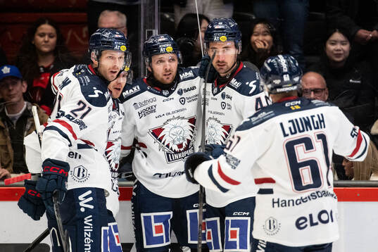 Linköpings Robin Kovacs jublar
