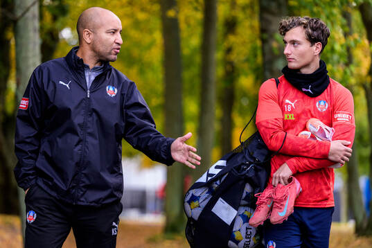Tränare Kleber Saarenpää och Casper Ljung Hofvendahl