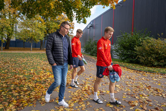 Helsingborgs utvecklingschef Hans Eklund , Benjamin Örn