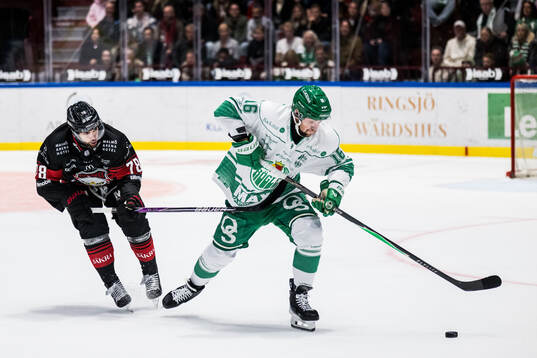 Malmö Redhawks Robin Hanzl och Rögles Lukas