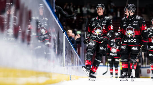 Malmö Redhawks Fredrik Händemark och Linus Öberg deppar