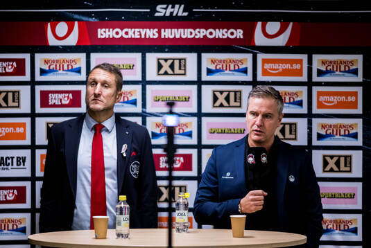 Malmö Redhawks tränare Tomas Kollar och Rögles tränare