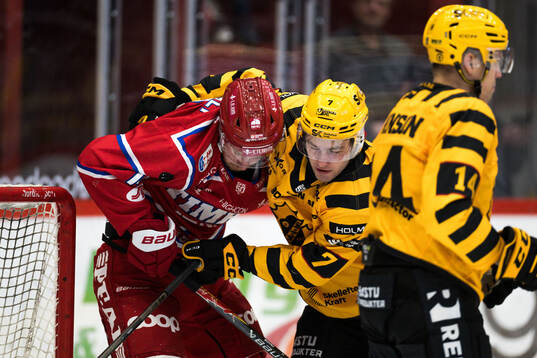 Timrås Marcus Westfält och Skellefteås Frans Haara