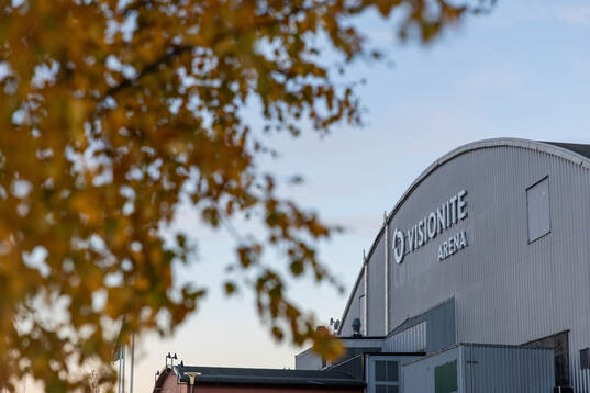Visionite arena innan ishockeymatchen i Hockeyallsvenskan