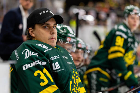 Björklövens målvakt Olle Eriksson Ek