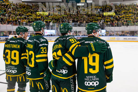 Björklövens Joel Mustonen Albin Lundin Oscar Tellström