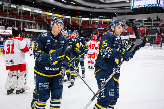 Södertäljes Måns Lindbäck och Albin Carlson deppar