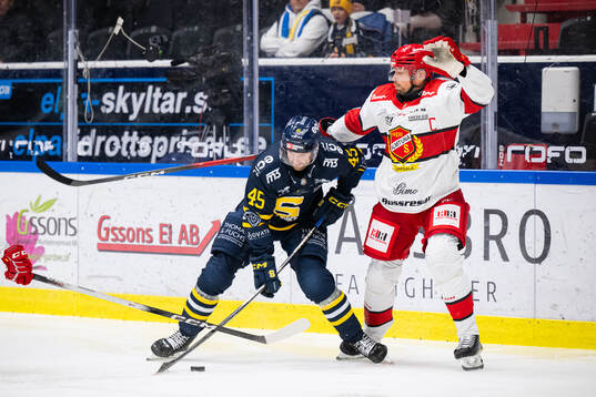 Södertäljes Sebastian Dyk och Almtunas Victor Aronsson