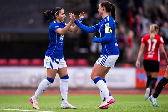 Chiara Alessandra Messerli of Molde celebrates