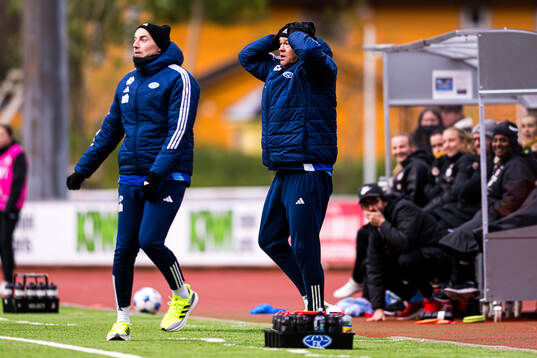 Head coach Kent Rudning of Molde reacts