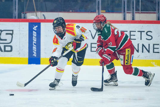 Brynäs Noora Tulus och Modos Alyssa Mcleod