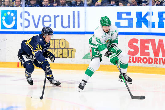 HV71s Jamiro Reber och Rögles Lubos Horky