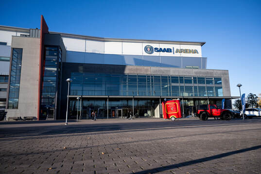 Exteriör vy av Saab Arena