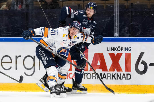 Växjös Dennis Rasmussen och Linköpings Christoffer Ehn