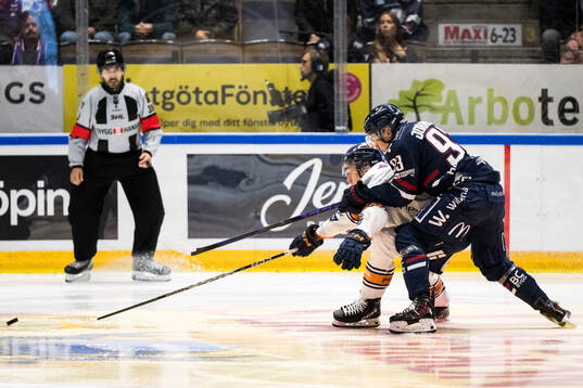 Växjös Kalle Kratz och Linköpings Oliver Johansson