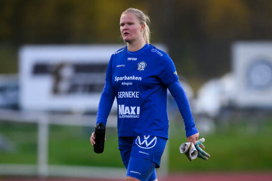 Alingsås målvakt Alexandra Blom deppar