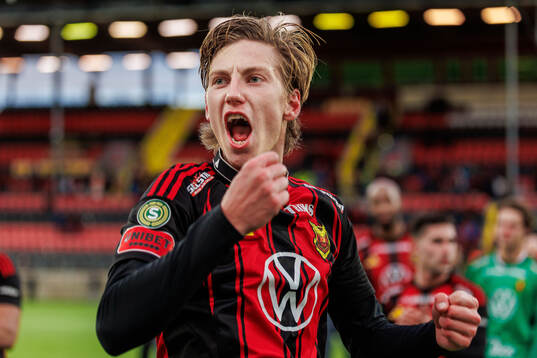 Östersunds Albin Sporrong jublar