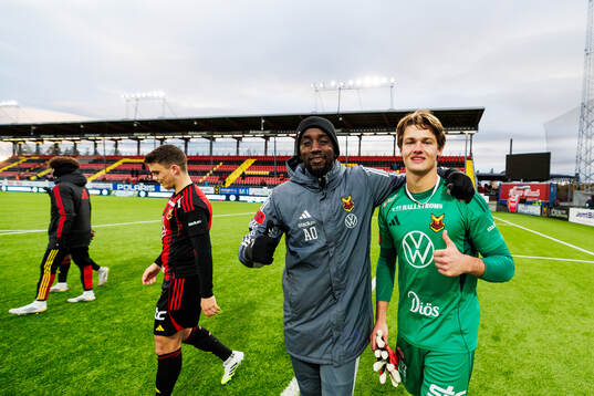 Östersunds målvaktstränare Arnold Orgini och Max Croon