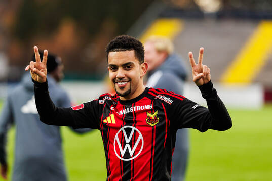 Östersunds Erick Brendon Pinheiro Da Silva jublar
