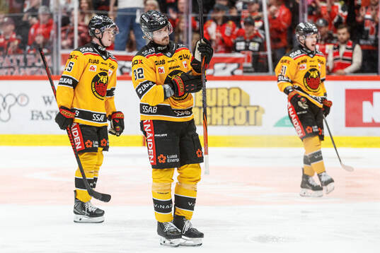 Luleås Filip Eriksson, Oscar Engsund och Brian O'Neill