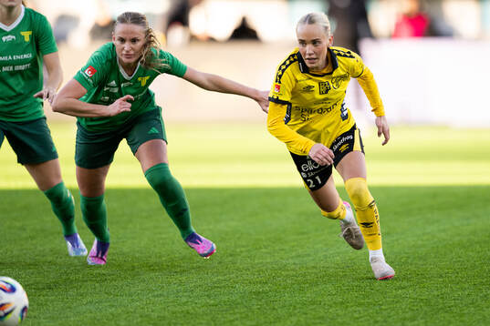 Team TGs Isabelle Olsson och Elfsborgs Tea Skoglund