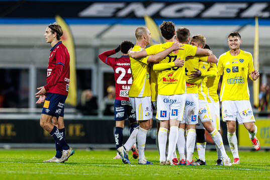 Örgrytes Noah Christoffersson deppar och Falkenbergs Tim