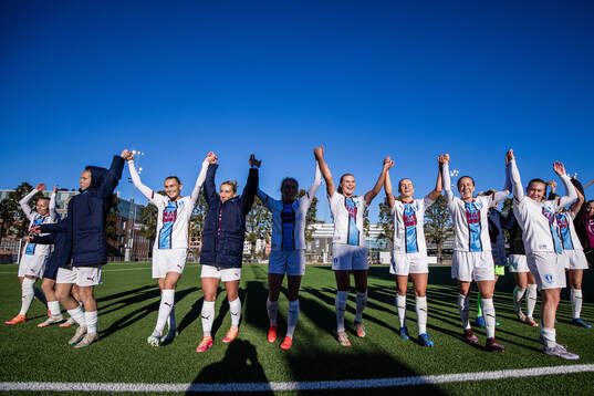 Malmö FFs spelare jublar