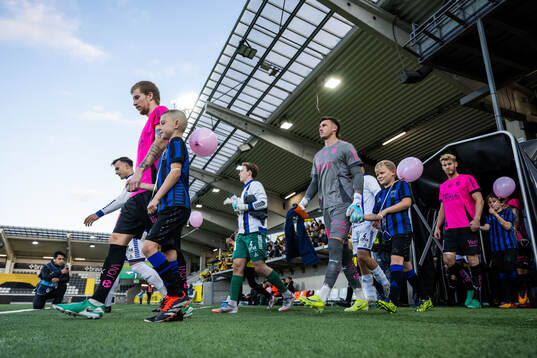 Häckens Simon Gustafson, målvakt Andreas Linde och Filip