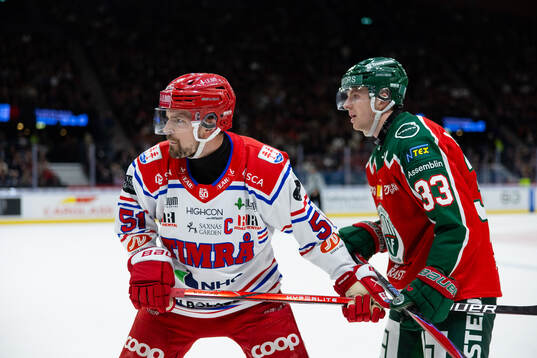 Timrås Anton Lander och Frölundas Linus Högberg