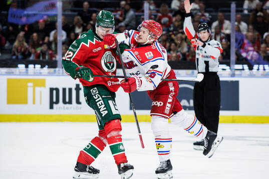 Frölundas Filip Cederqvist och Timrås Didrik Strömberg