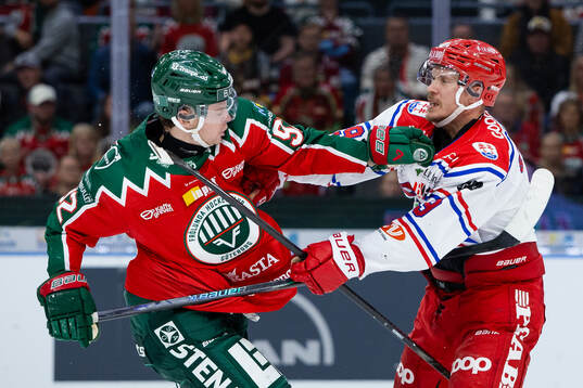 Frölundas Filip Cederqvist och Timrås Didrik Strömberg
