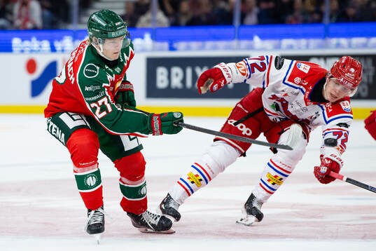 Frölundas Theodor Niederbach och Timrås Erik Walli