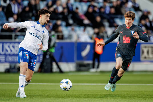IFK Norrköpings Ismet Lushaku och Malmö FFs Oliver Berg