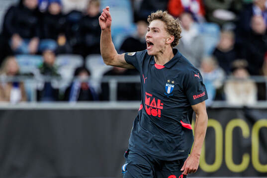Malmö FFs Hugo Bolin jublar