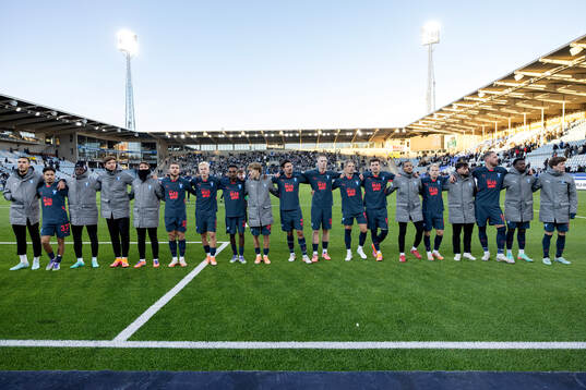 Malmö FFs spelare jublar