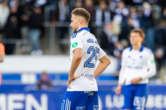 IFK Norrköpings Kevin Höög Jansson deppar