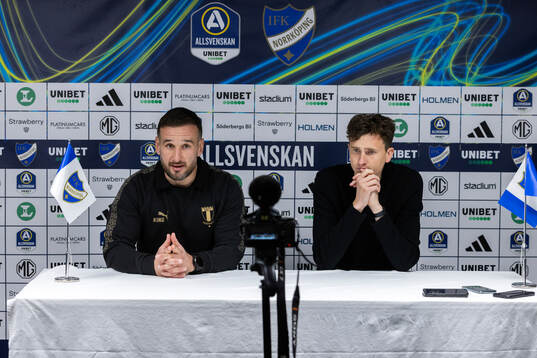 Malmö FFs huvudtränare Anes Mravac och IFK Norrköpings