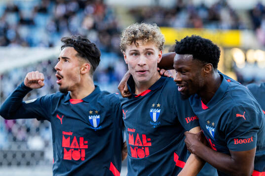 Malmö FFs Hugo Bolin jublar
