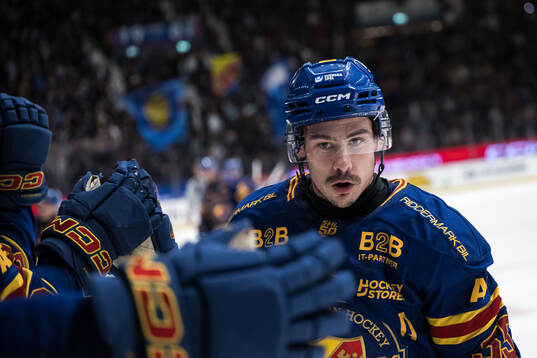 Djurgårdens Charles Hudon jublar