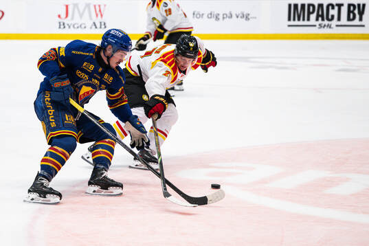 Djurgårdens Charles Hudon och Brynäs Mattias Norlinder