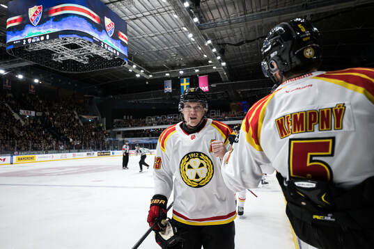 Brynäs Jakob Silfverberg jublar