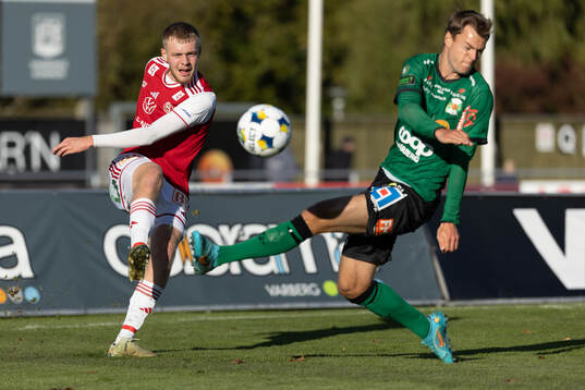 Sandvikens IFs Viggo van der Laan och Varbergs Albin Winbo