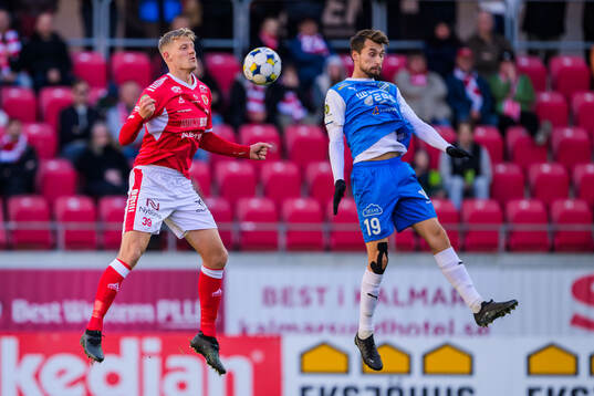 Kalmars Lars Sætra och Oddevolds Rasmus Wiedesheim-Paul
