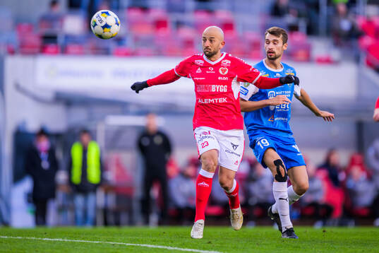 Kalmars Robert Gojani och Oddevolds Rasmus Wiedesheim-Paul