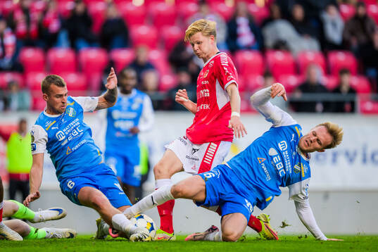 Oddevolds Jesper Merbom Adolfsson och Kalmars Malcolm Stolt