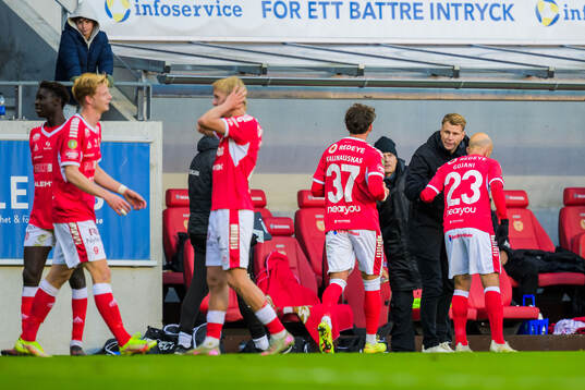 Kalmars tränare Toni Koskela och Robert Gojani