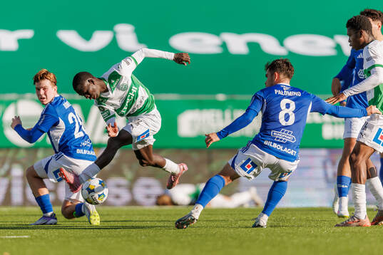 GIF Sundsvalls Jeremiah Björnler och Marcelo Palomino och